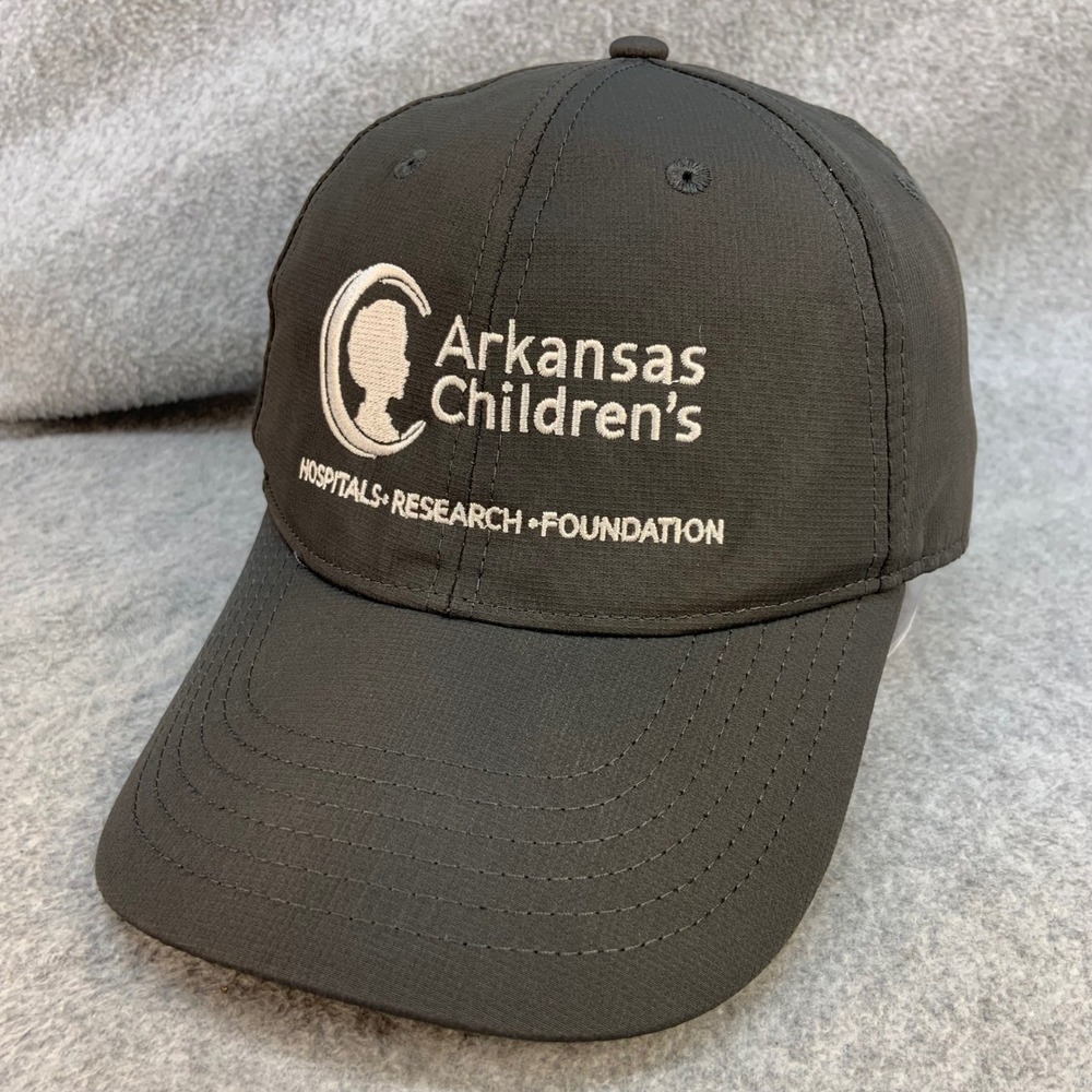Arkansas Childrens Hospital Mens Gray Outdoor Cap Baseball Hat Adjustable OSFM